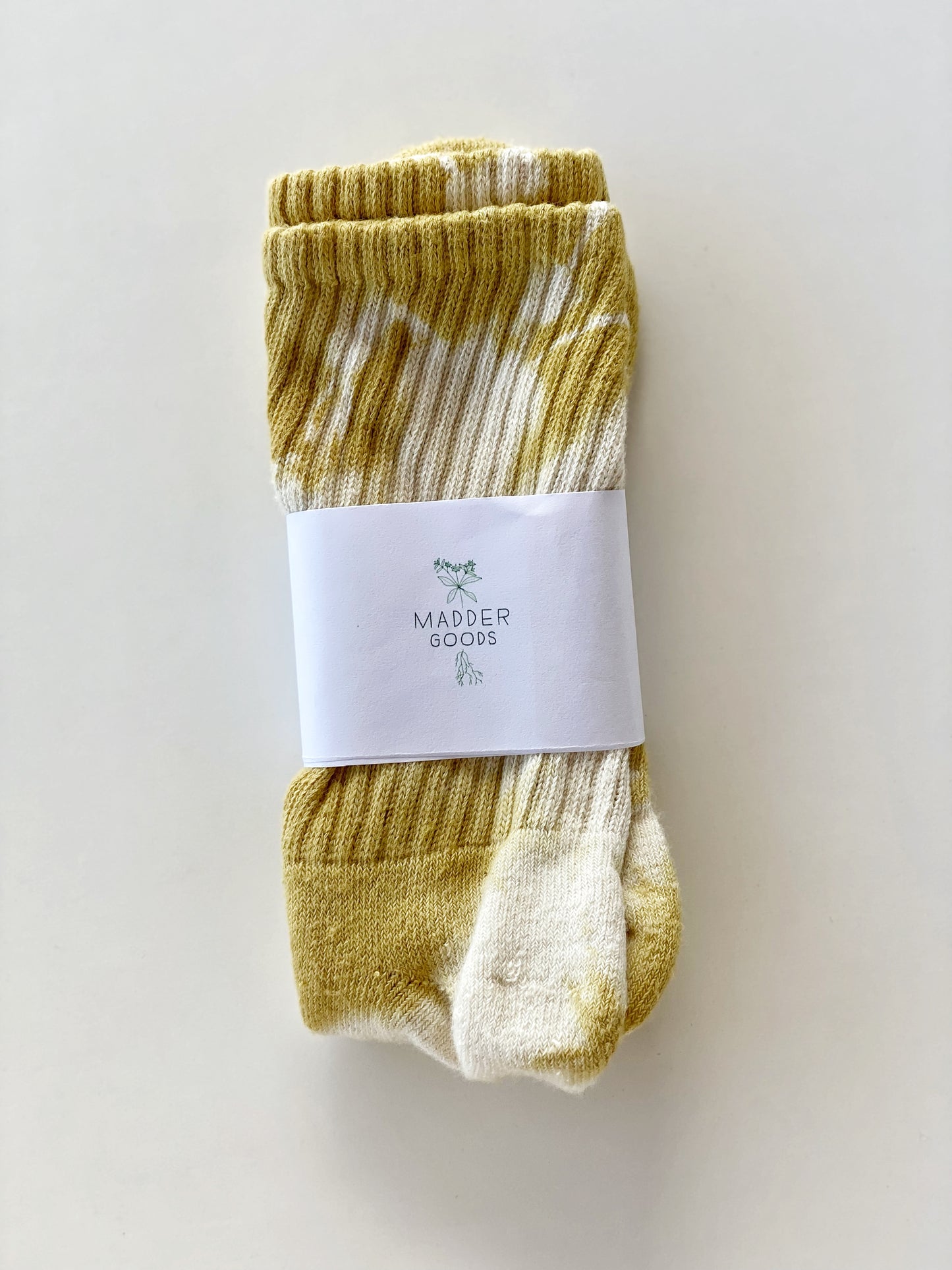 Pomegranate dyed socks